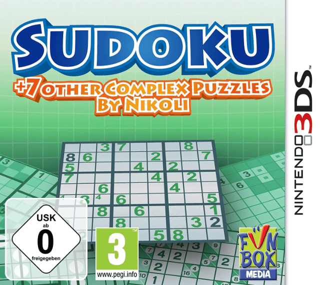 Sudoku + 7 Other Complex Puzzles by Nikoli screenshot 3 for Nintendo 3DS